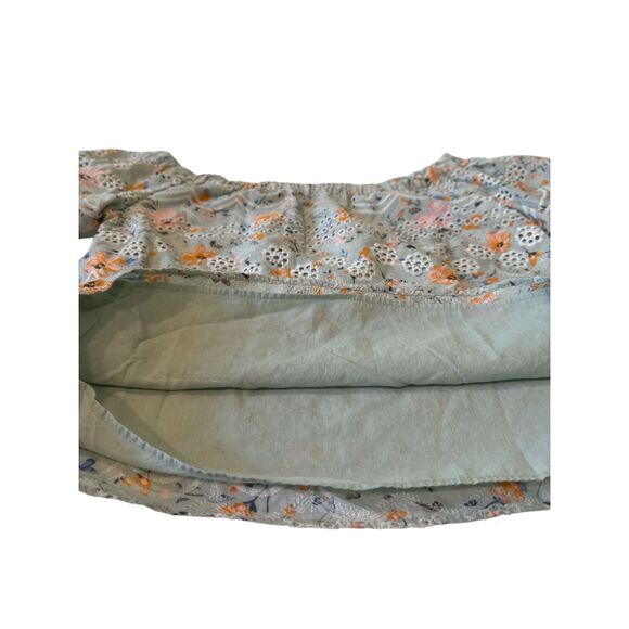 Anthropologie LAIA Womens Eyelets Off The Shoulder Ashtabula Crop Top Sage Small - Picture 7 of 10